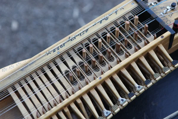 Nyckelharpa в Norsk Folkemuseum в Осло, Норвегія — стокове фото