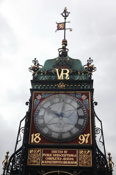 The Clock in Chester England — Stock Photo, Image