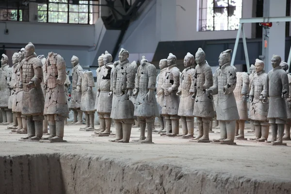 Terracotta krijgers in xian, china — Stockfoto