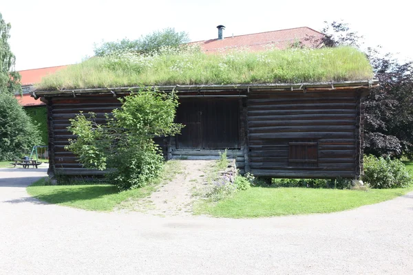 Norveç'te geleneksel eski bina — Stok fotoğraf