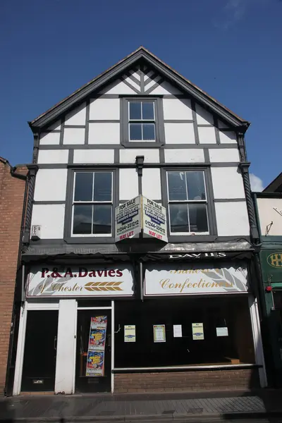 Gebäude im Tudor-Stil in chester uk — Stockfoto