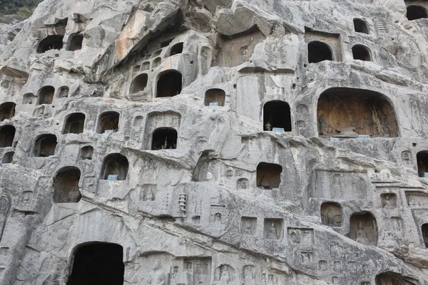 Grotte Longmen a Luoyang — Foto Stock