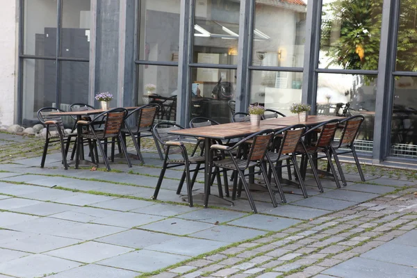 Café in norsk folkemuseum in oslo, Noorwegen — Stockfoto