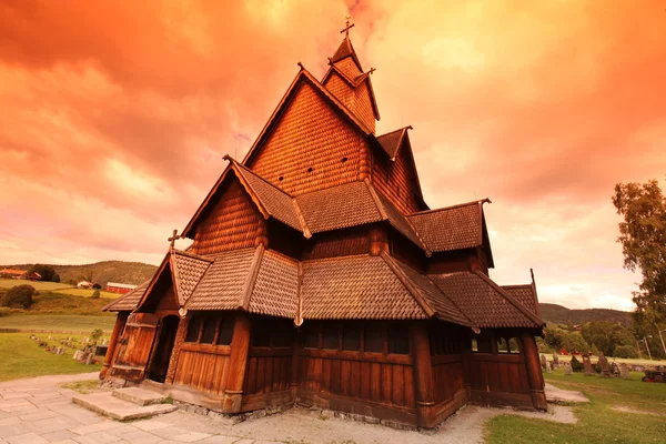 Heddal stave church, Norway — Stock Photo, Image