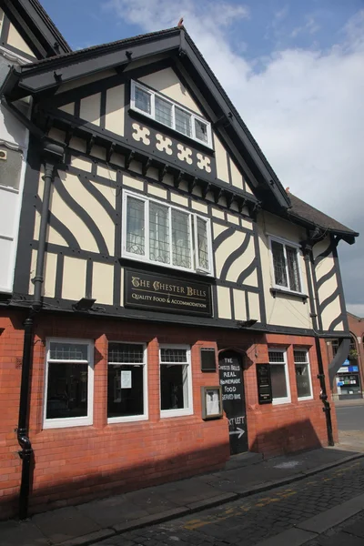 Gebäude im Tudor-Stil in chester uk — Stockfoto