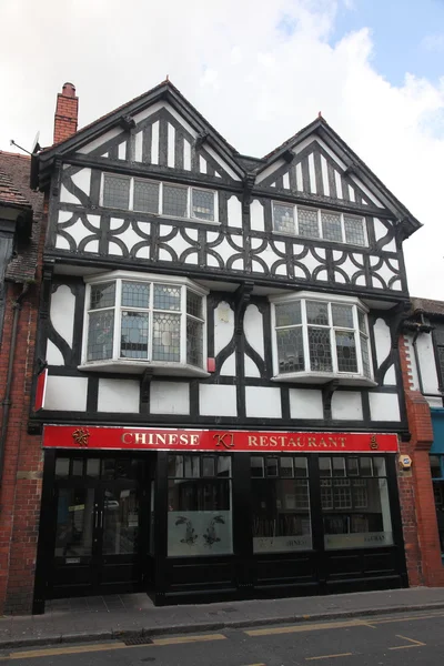 Tudor style buildings in Chester UK — Stock Photo, Image