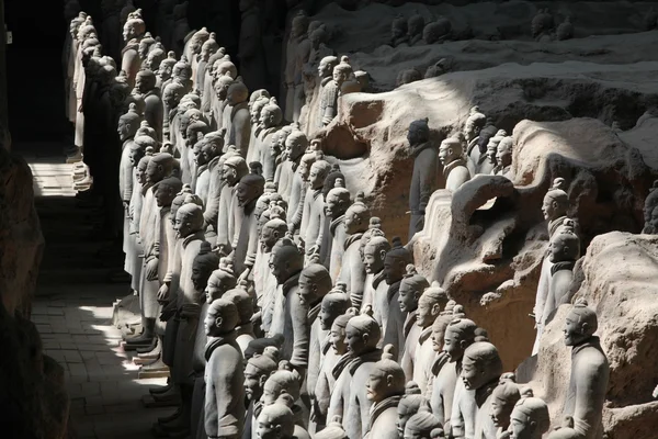 Terracotta krijgers in xian, china — Stockfoto
