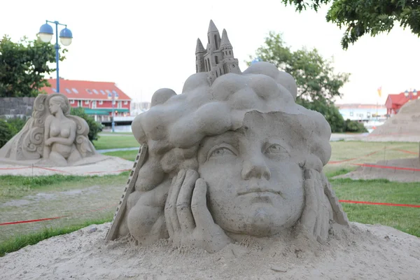 Sand skulptur festival — Stockfoto