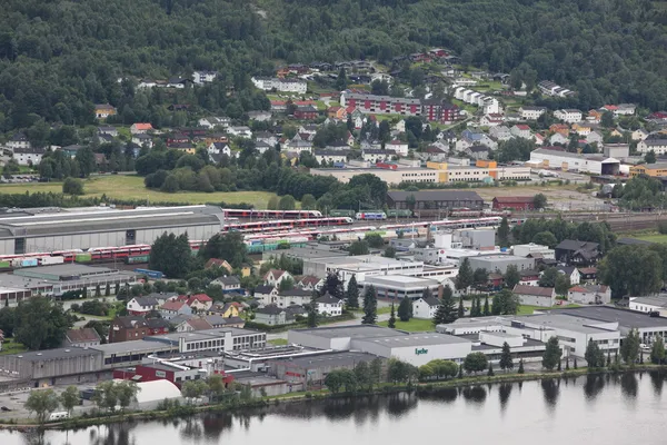Vista de la ciudad de Drammen —  Fotos de Stock