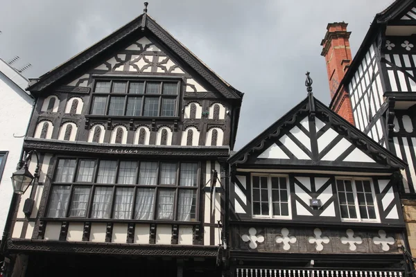 Prédio antigo em Chester, Inglaterra, Reino Unido — Fotografia de Stock