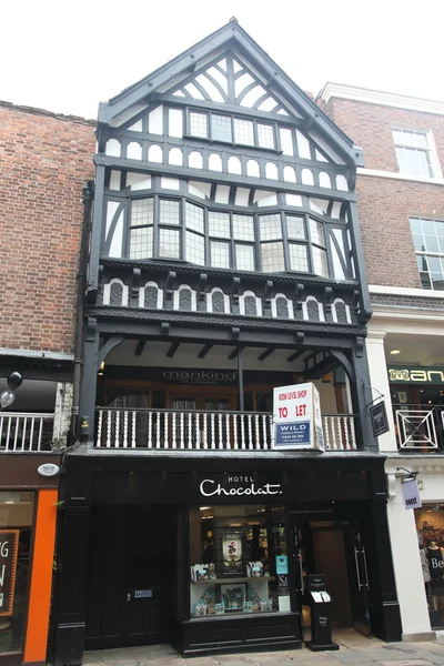 Ancien bâtiment à Chester, Angleterre, Royaume-Uni — Photo