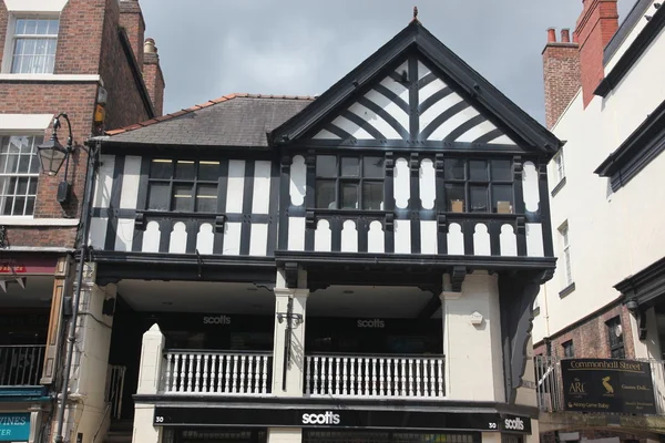 Antico edificio a Chester, Inghilterra, Regno Unito — Foto Stock