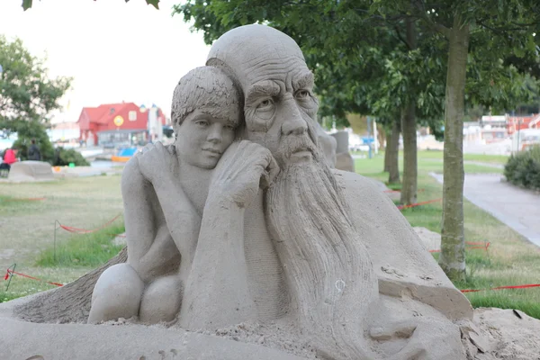 Sand skulptur festival — Stockfoto