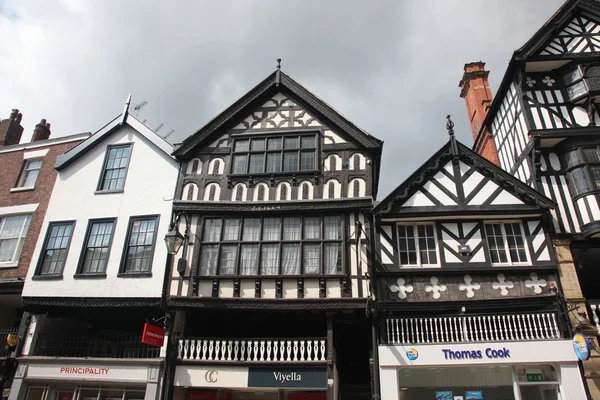 Prédio antigo em Chester, Inglaterra, Reino Unido — Fotografia de Stock