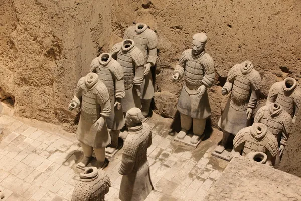 Terracotta krijgers in xian, china — Stockfoto