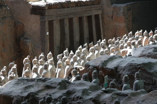 Terracotta krijgers in xian, china — Stockfoto