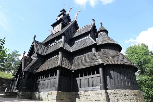 Gol stavkirke w oslo Muzeum ludzi — Zdjęcie stockowe