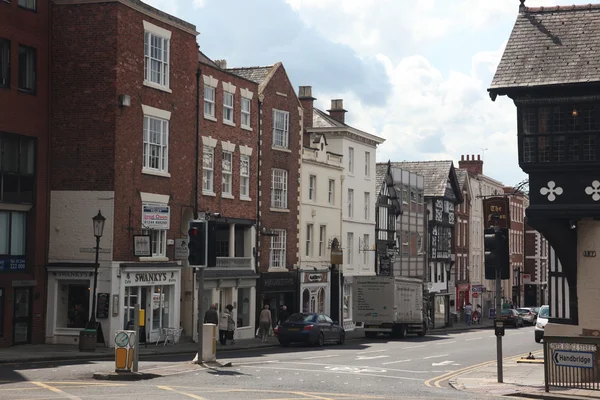 Gatan i chester, Storbritannien — Stockfoto