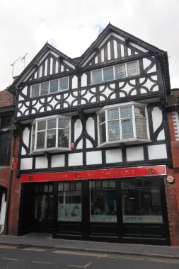 Tudor tarzı binalar chester, İngiltere