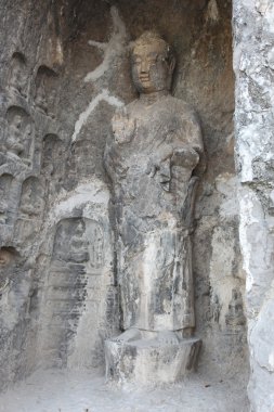 büyük vairocana ve boddhisatvas içinde ana longmen Buda grotto