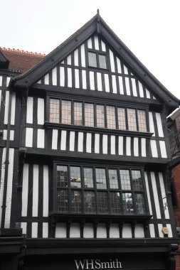 Tudor tarzı binalar chester, İngiltere