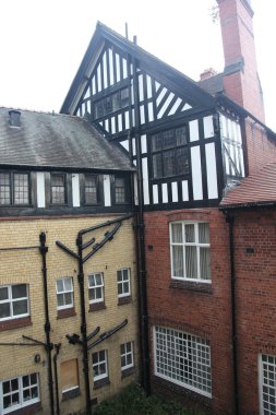 Tudor tarzı binalar chester, İngiltere