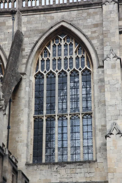 Antico esterno della Cattedrale di Bath, Inghilterra — Foto Stock