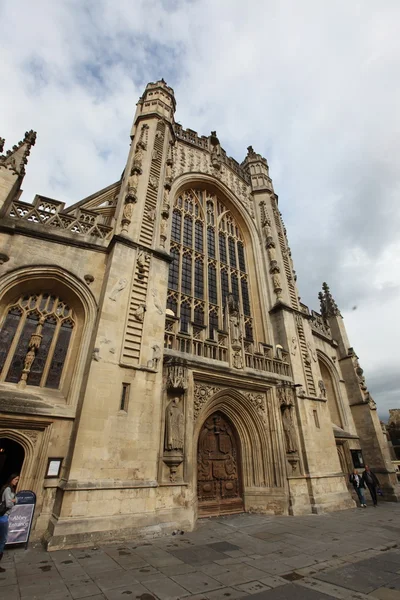 Gotycka fasada bath Abbey, Anglia — Zdjęcie stockowe