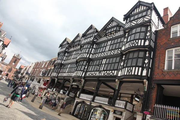 Prédio antigo em Chester, Inglaterra, Reino Unido — Fotografia de Stock