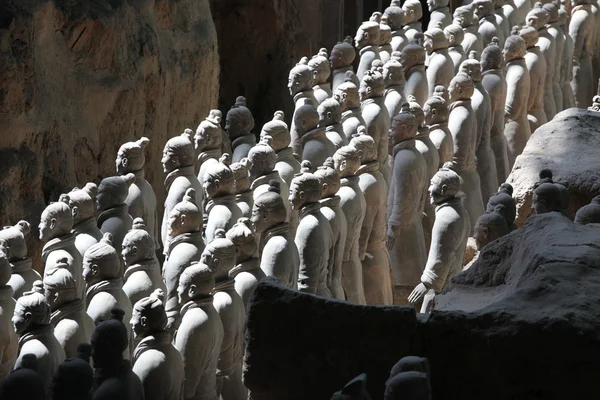 Terracotta krijgers in xian, china — Stockfoto