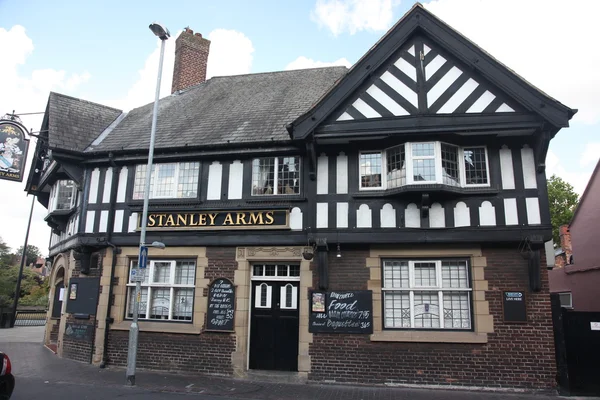 Tudor tarzı binalar chester, İngiltere — Stok fotoğraf