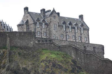 Edinburgh castle castle Rock'da edinburgh, scotland, İngiltere