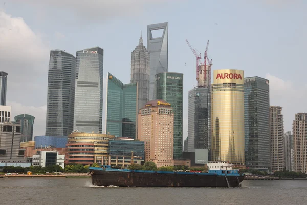 Vista panorámica del horizonte de Shanghái, China — Foto de Stock