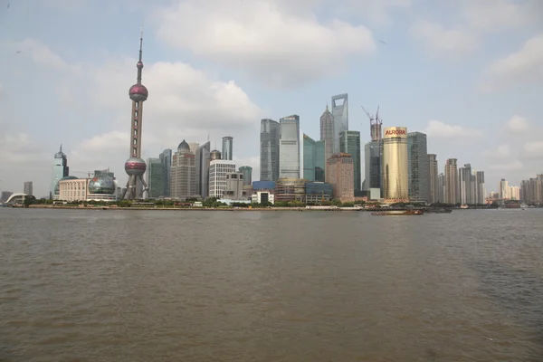 Vista panorâmica do horizonte de Xangai, China — Fotografia de Stock
