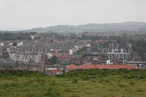 Vue de la ville de Whitby, Yorkshire du Nord, Angleterre — Photo