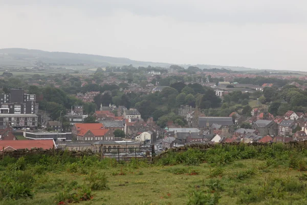 Vista de Whitby town, North Yorkshire, Inglaterra — Fotografia de Stock