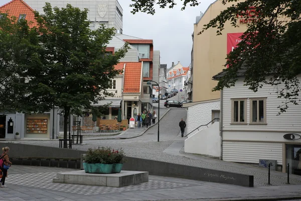 Ulica w bergen, Norwegia — Zdjęcie stockowe