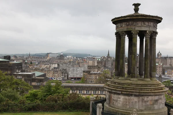 Cityscape of Edinburgh da Calton hill, Scozia, Regno Unito — Foto Stock