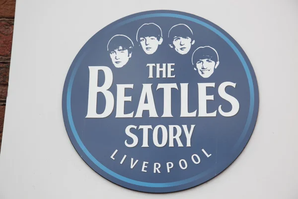 The Beatles Story, Liverpool, Inglaterra. Exposición dedicada al grupo líder de músicos de los años 60 The Beatles — Foto de Stock