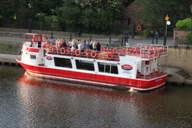 River Boat Cruise on River Ouse at York, UK clipart