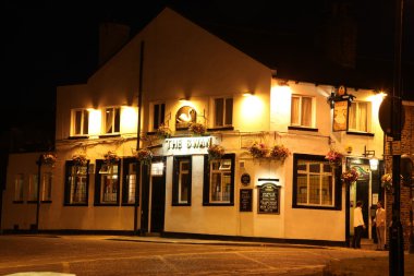 York street gece. İngiltere