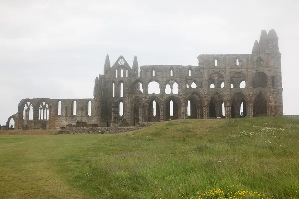 Ruiny opatství whitby, yorkshire, Anglie — Stock fotografie