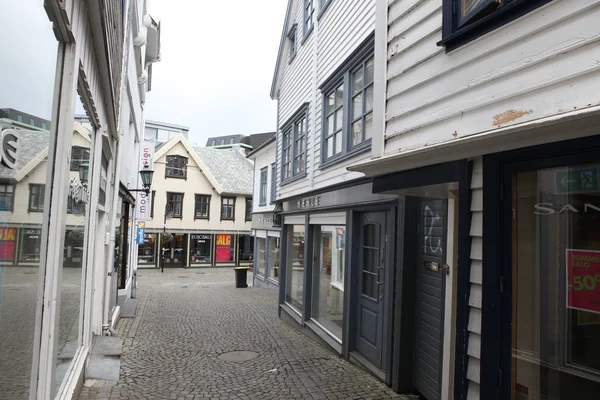 Rua em Bergen, Noruega — Fotografia de Stock