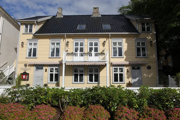 Typical norwegian architecture in Stavanger — Stock Photo, Image