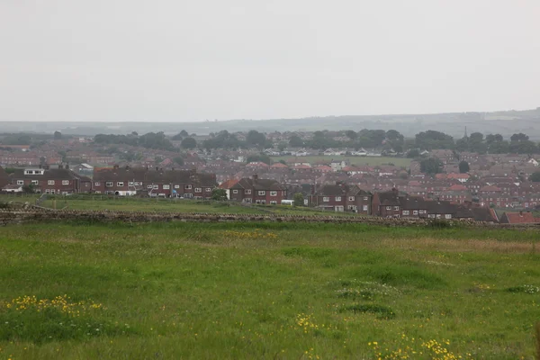 Weergave van whitby town, north yorkshire, Engeland — Stockfoto