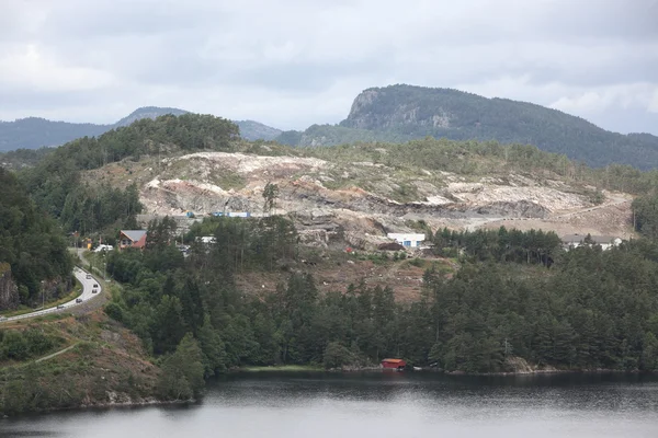 Güzel kırsal peyzaj, Norveç — Stok fotoğraf