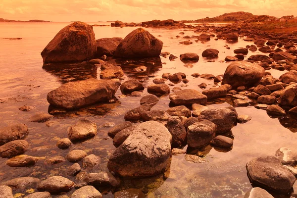 Stony shore in Norway — Stock Photo, Image