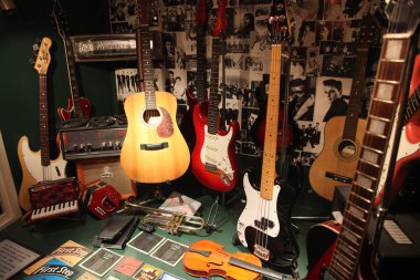 beatles story, liverpool, İngiltere. Karma Sergi için önde gelen 1960'larda müzisyen adanmış beatles