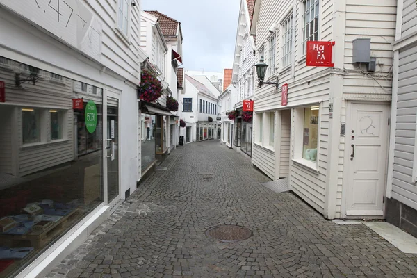 Casas de madeira tradicionais em Bergen, Noruega — Fotografia de Stock