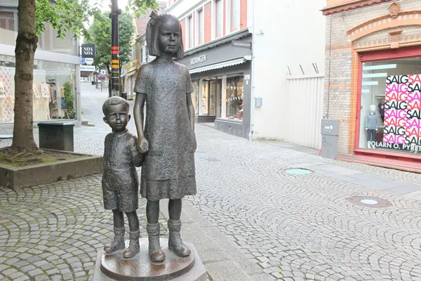 Estatua en Bergen, Noruega —  Fotos de Stock